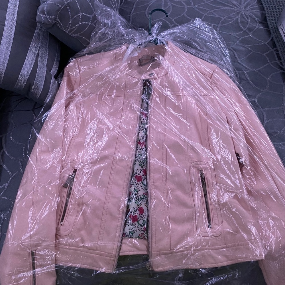 Pink Leather Jacket
